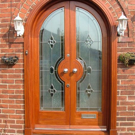 Meranti arched doors