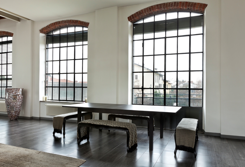 beautiful house, interior, view of the dining table