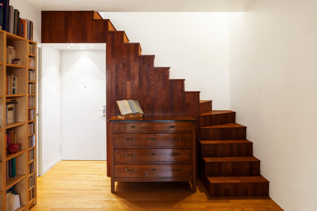 Beautiful modern loft, staircase view