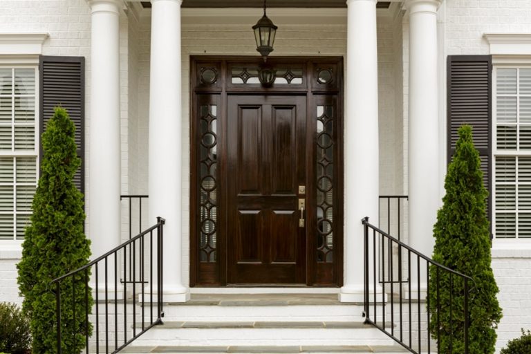 Beautiful wooden front door